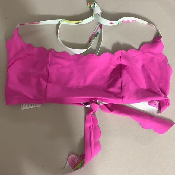 PILYQ Fresca reversible wave teeny bikini set. M/L. NWT - Picture 6 of 7